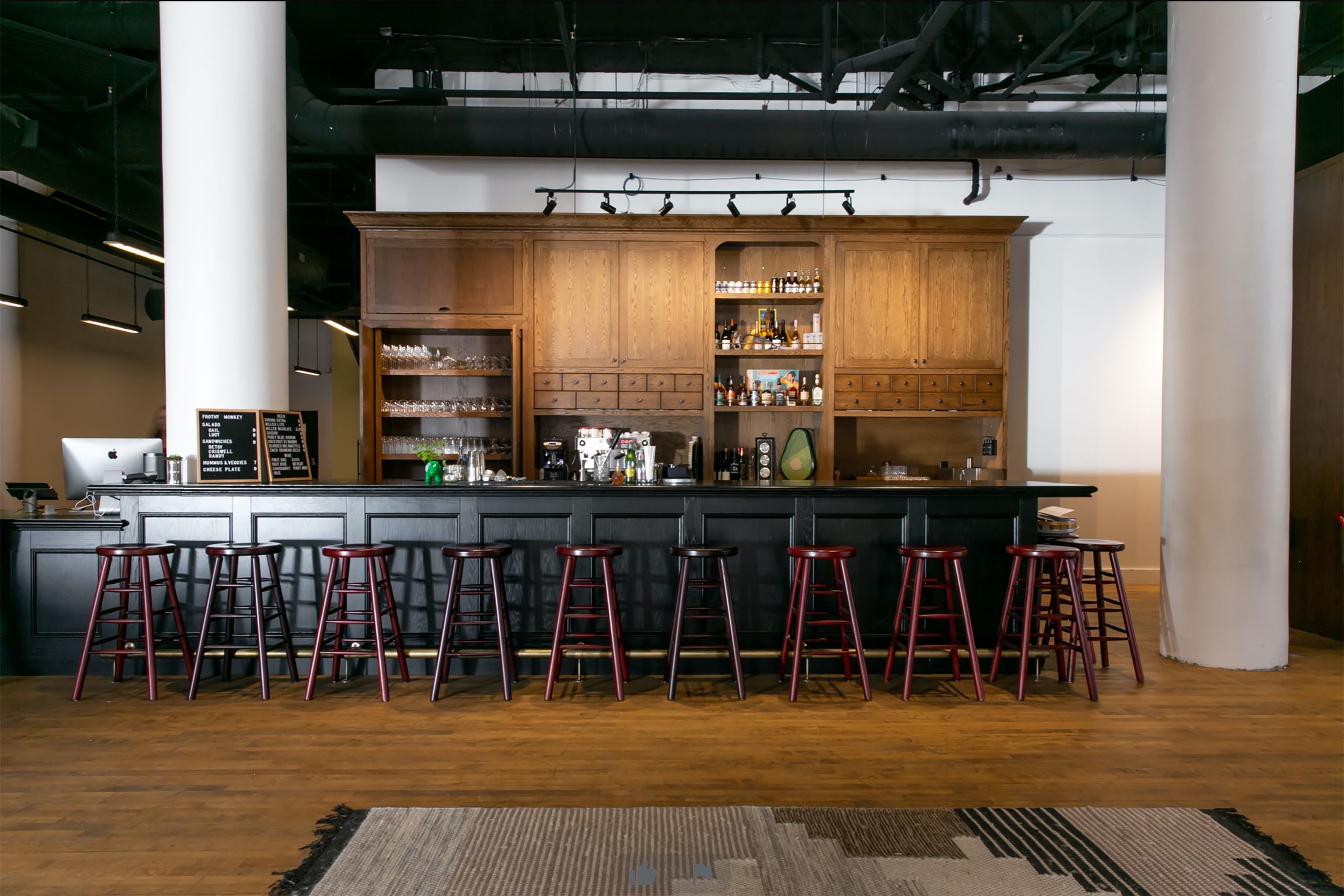 Full bar — custom millwork and cabinetry